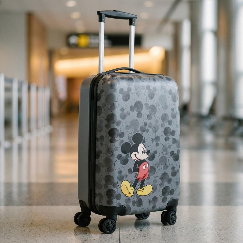 Mickey Mouse Trolley Kuffert (21 x 35 x 55 cm) | Mickey Mouse Taske / Pung - Temashop