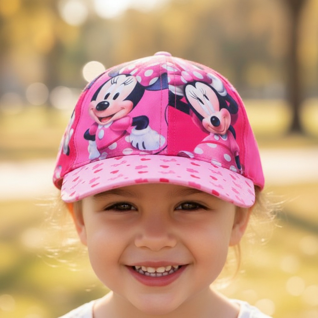 Minnie Mouse Hjerte Kasket Pink | Minnie Mouse Hat / Hue / Hjelm - Temashop