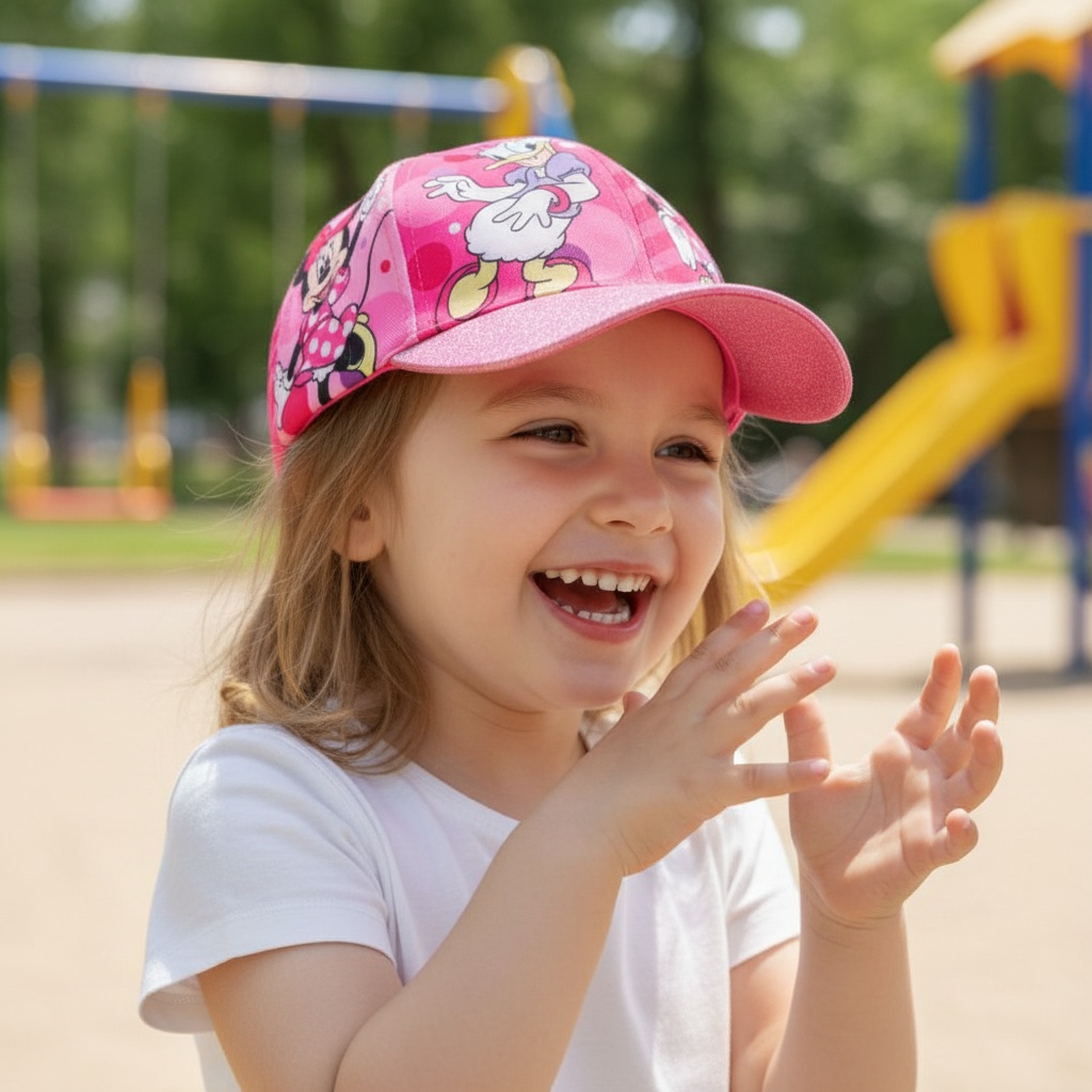 Minnie Mouse Kasket Pink | Minnie Mouse Hat / Hue / Hjelm - Temashop