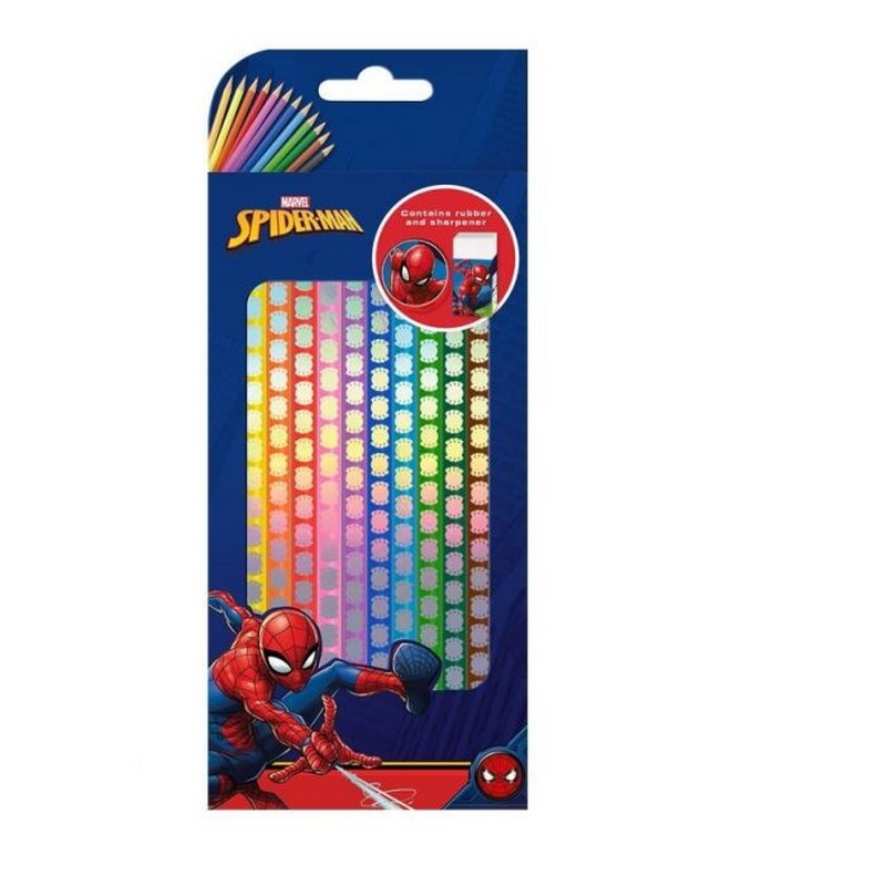 Spiderman® Farveblyantsæt 12-pak