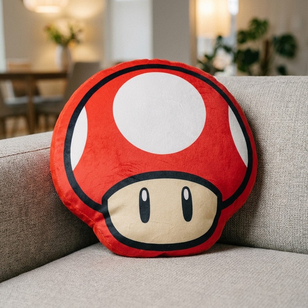 Super Mario Toad Pude (40 x 35 x 3 cm) | Super Mario Puder - Temashop