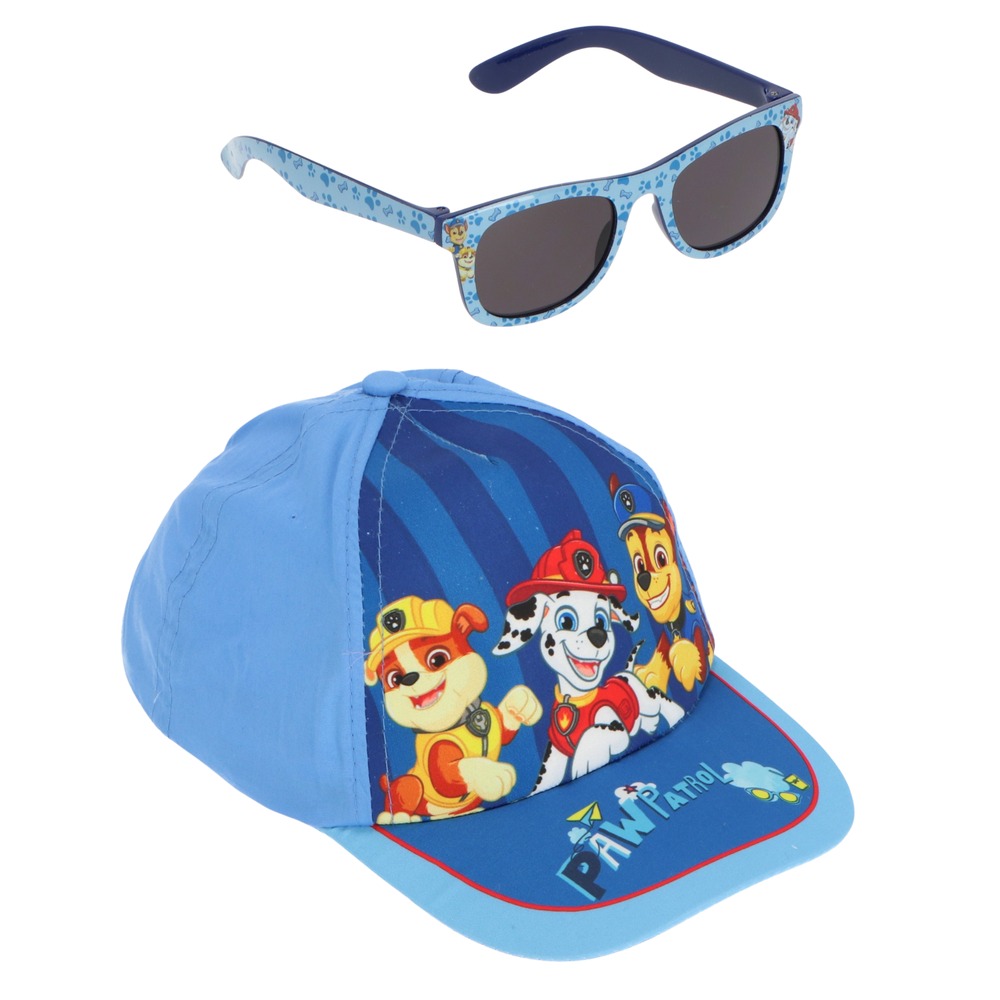 Paw Patrol Kasket & Solbriller Blå (52 cm) | Paw Patrol Briller - Temashop