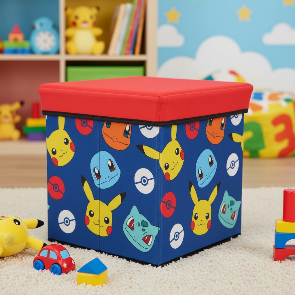 PokémonÂ® Legetøjs Opbevaringsboks & Stol