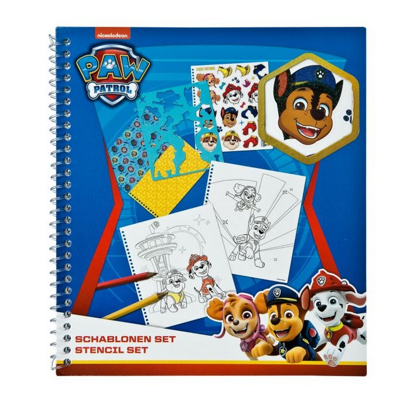 Paw Patrol Skabelonsbog | Paw Patrol Male- & Tegneudstyr - Temashop