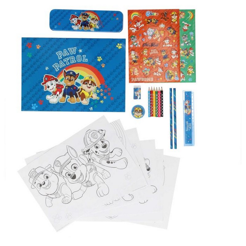Paw Patrol Penalhussæt (33 x 24 x 2.5 cm) | Paw Patrol Male- & Tegneudstyr - Temashop