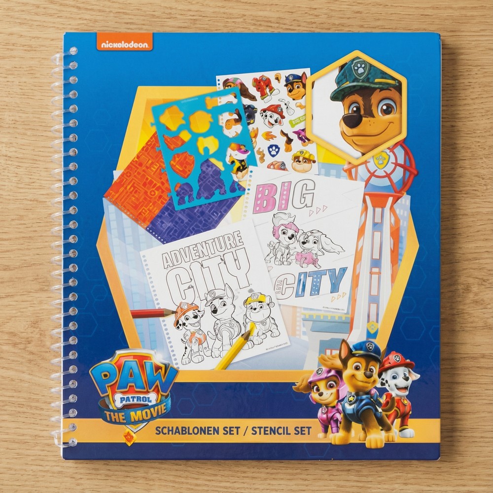 Paw Patrol Skabelonsbog | Paw Patrol Male- & Tegneudstyr - Temashop