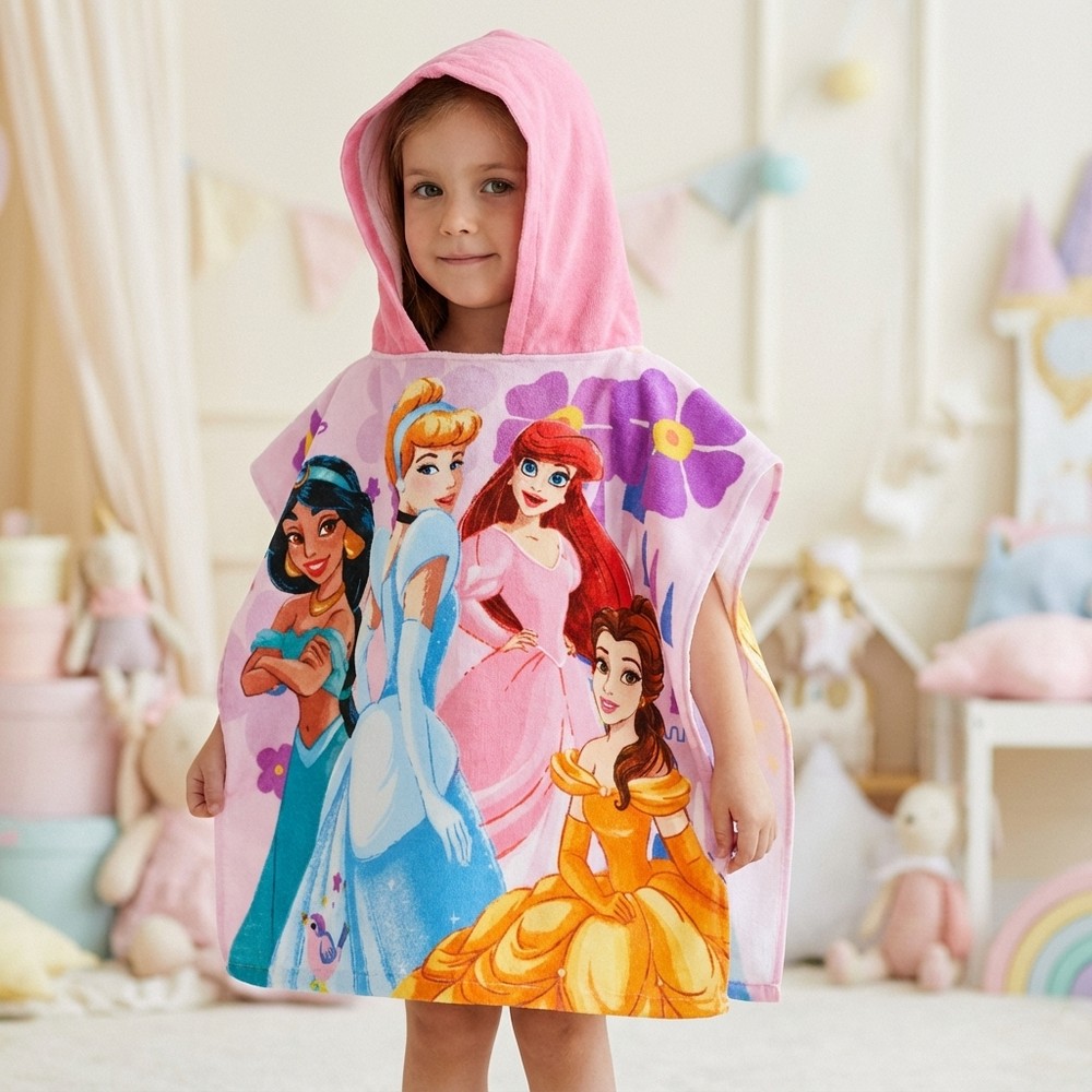 Disney PrincessÂ® Håndklædeponcho Lyserød