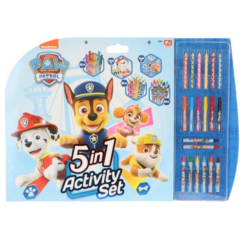 Paw Patrol 5-i-1 Farvesæt (54 x 38,5 x 1 cm) | Paw Patrol Male- & Tegneudstyr - Temashop