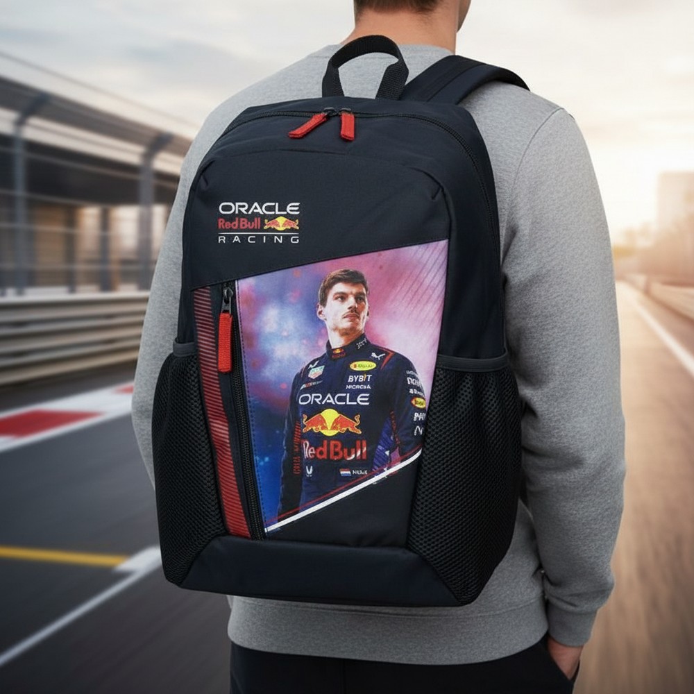 Red Bull Max Verstappen Racing Skoletaske (46,5 x 27 x 20 cm) | Red Bull Taske / Pung - Temashop