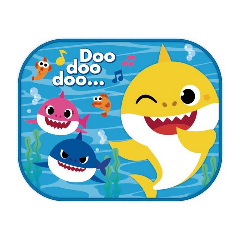 Baby Shark Solskærm Til Bil (44 x 36 cm) | Baby Shark Bildekoration - Temashop