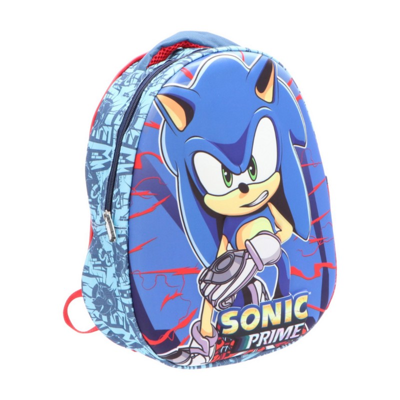 Sonic 3D Rygsæk Blå (35 x 26 x 10 cm) | Sonic Taske / Pung - Temashop