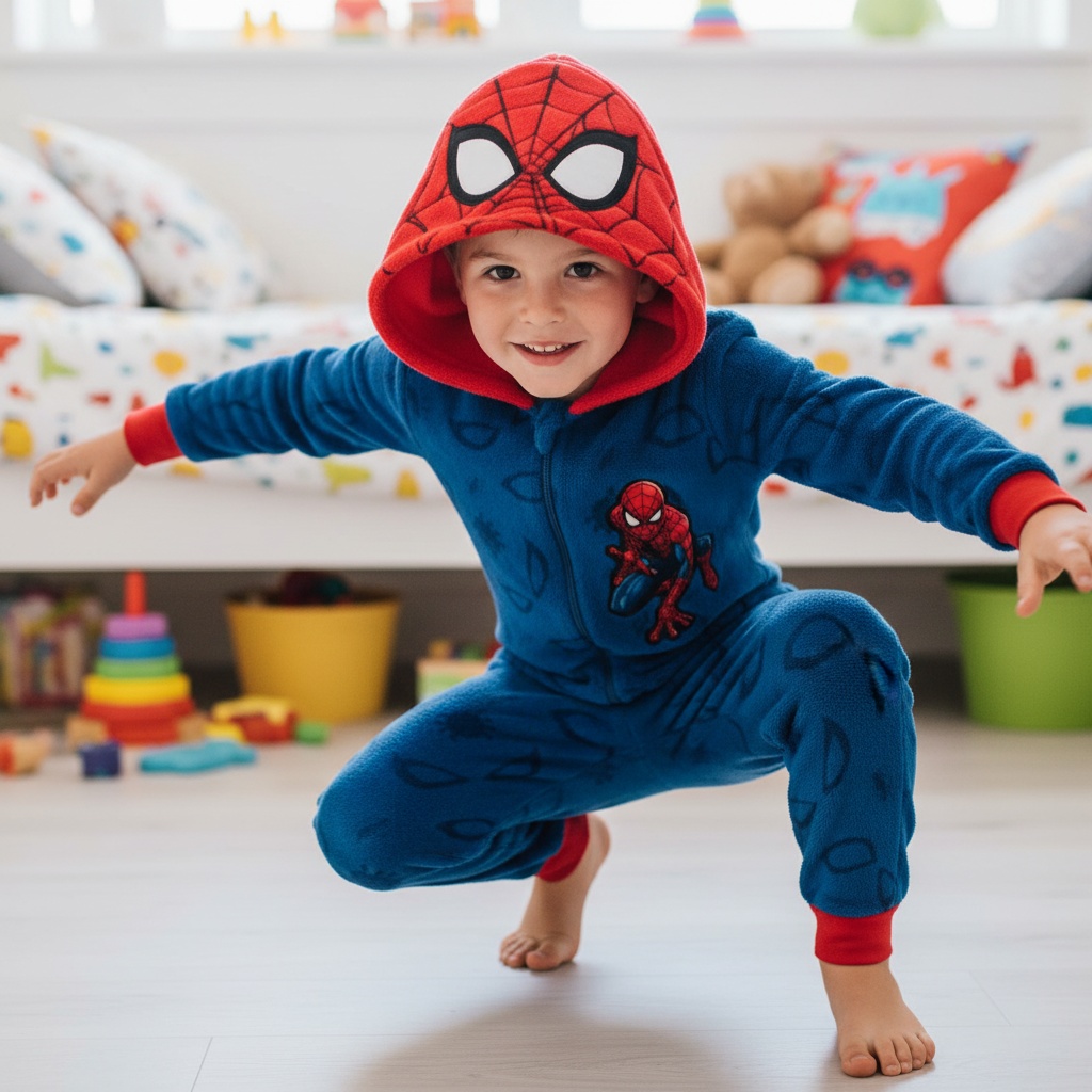 Spiderman® Børneonesie Blå