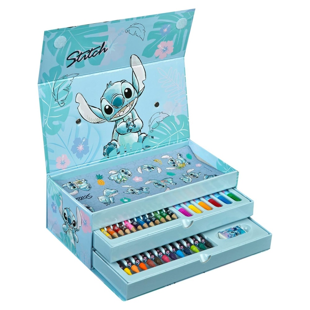 Lilo & Stitch Maling Æske (26 x 13,5 x 9,5 cm) | Stitch Male- & Tegneudstyr - Temashop