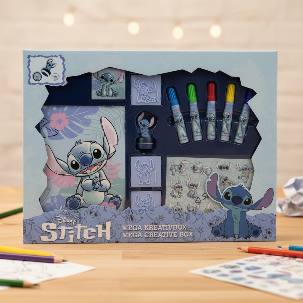 Lilo & Stitch Mega Kreativt Sæt | Lilo & Stitch Male- & Tegneudstyr - Temashop
