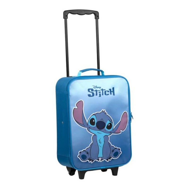 Lilo & Stitch Trolley Kuffert Blå (16 x 32 x 46 cm, 16 L) | Lilo & Stitch Taske / Pung - Temashop