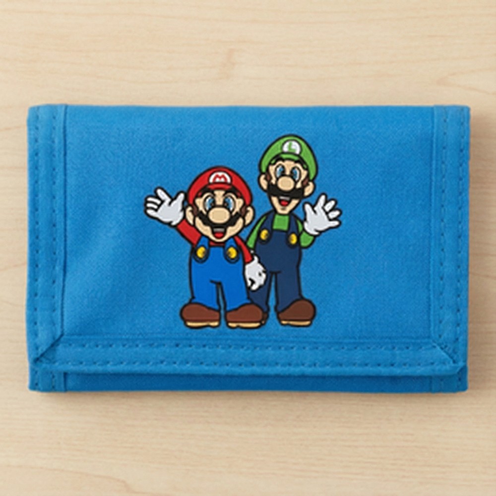 Super Mario Pung Blå (14 x 9 x 1 cm) | Super Mario Taske / Pung - Temashop