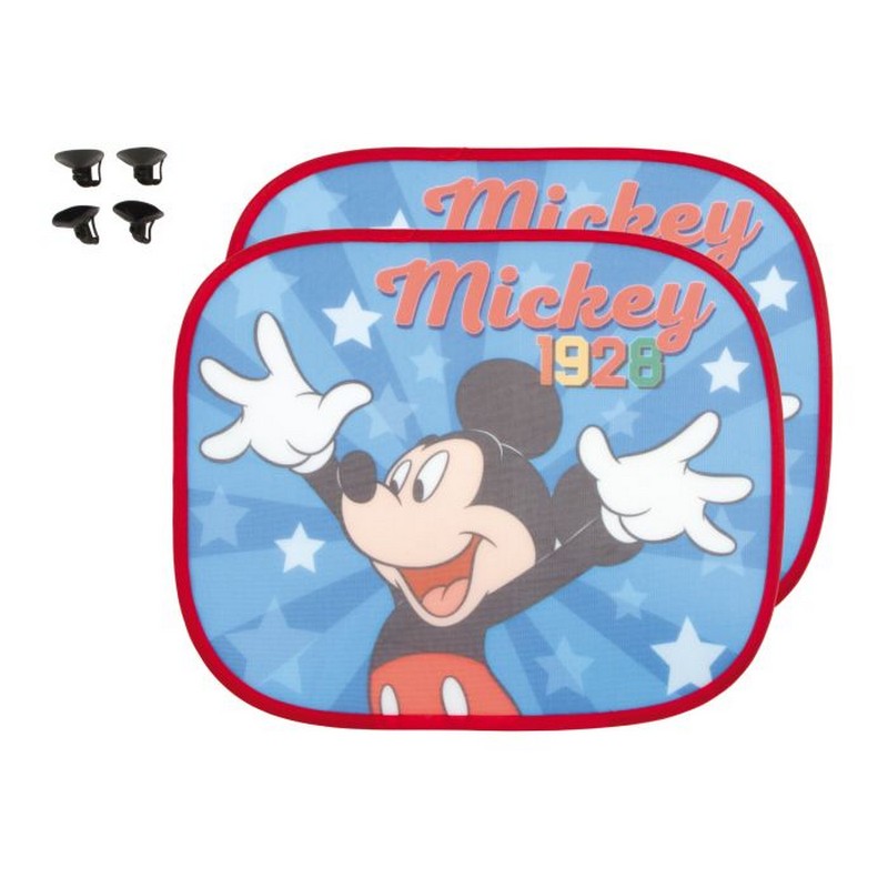 Mickey Mouse Solskærme Til Bil (45 x 36 cm) | Mickey Mouse Bildekoration - Temashop