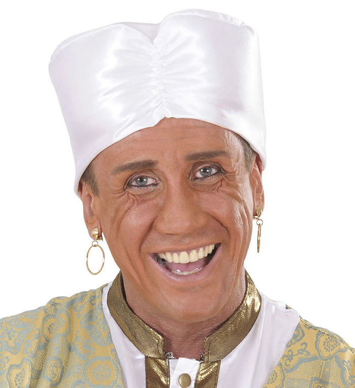 Kufi Hvid | Det gamle Egypten Hat / Hue / Hjelm - Hovedtilbehør - Temashop