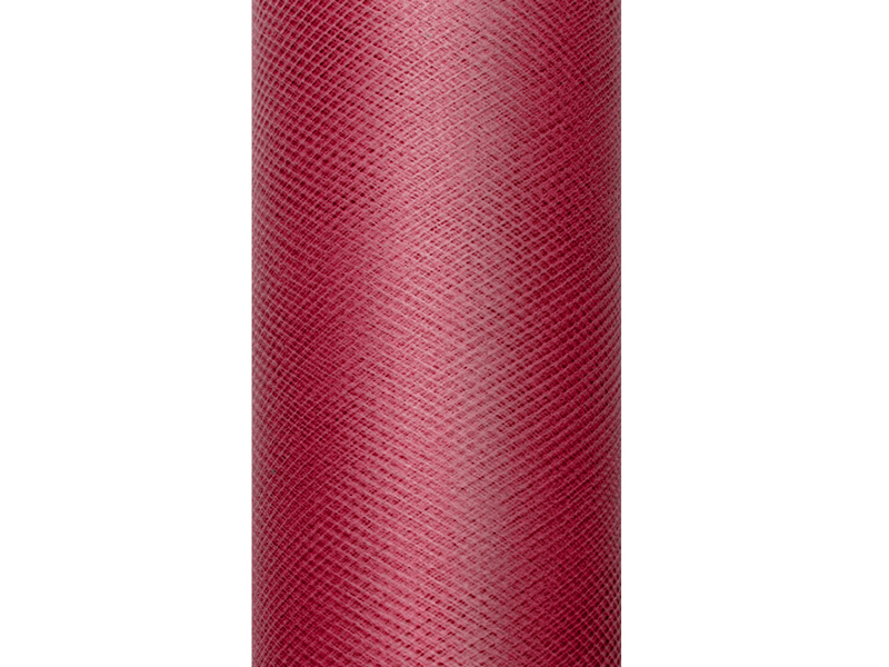 Tyl Stofrulle Dybrød - 1 rulle (30 cm x 9 m) | Rødt tema Stof / tekstil - Temashop
