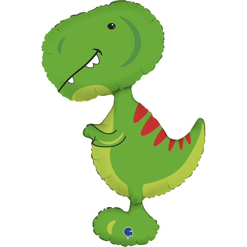 Tyrannosaurus Folieballon - 1 stk (59 x 72 cm) | Dinosaurus Folieballoner - Temashop