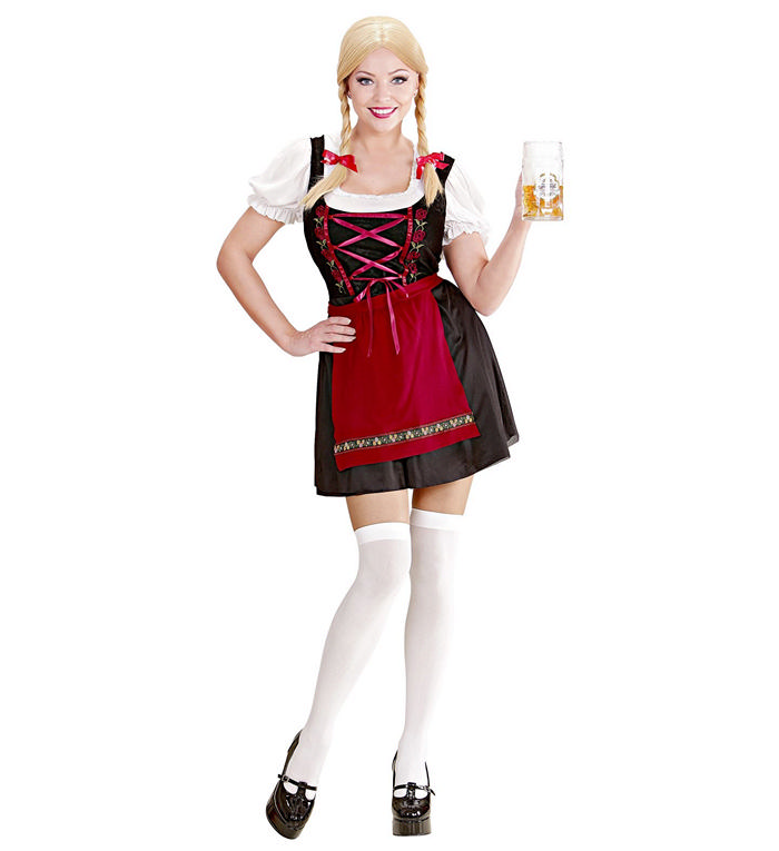 Tyrolerkjole Ms Beerfest - Anledninger kostume til voksne i størrelserne S-XL | Oktoberfest kostume til kvinder - Temashop