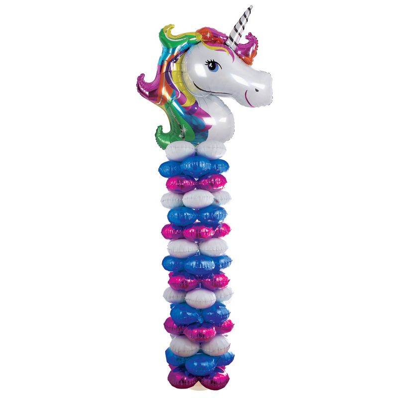 Unicorn Ballonfigur - 25 dele (160cm) | Enhjørning Ballonfigur - Temashop