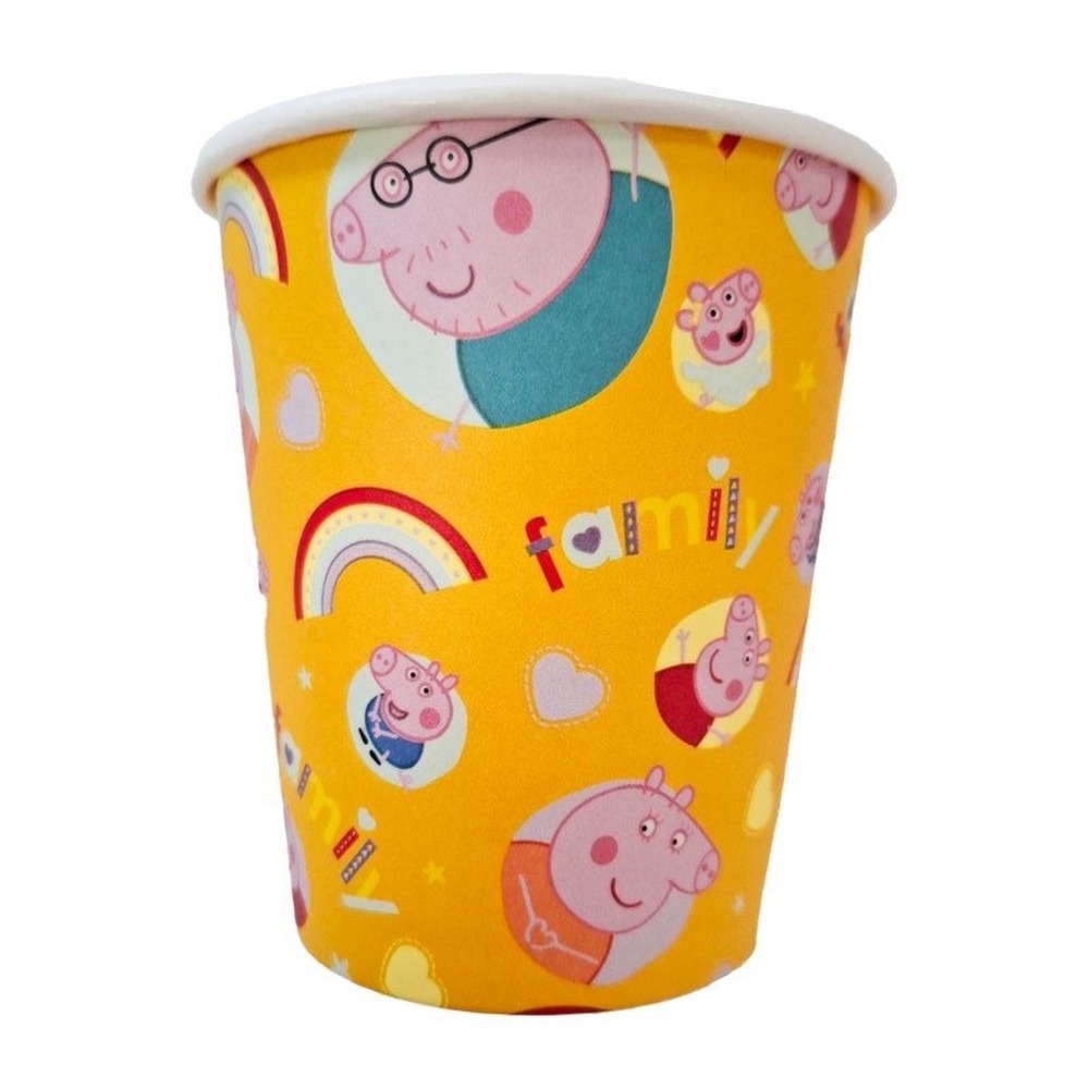 Peppa Pig Papkrus - 8 stk (266 ml) | Gurli Gris Krus - Temashop