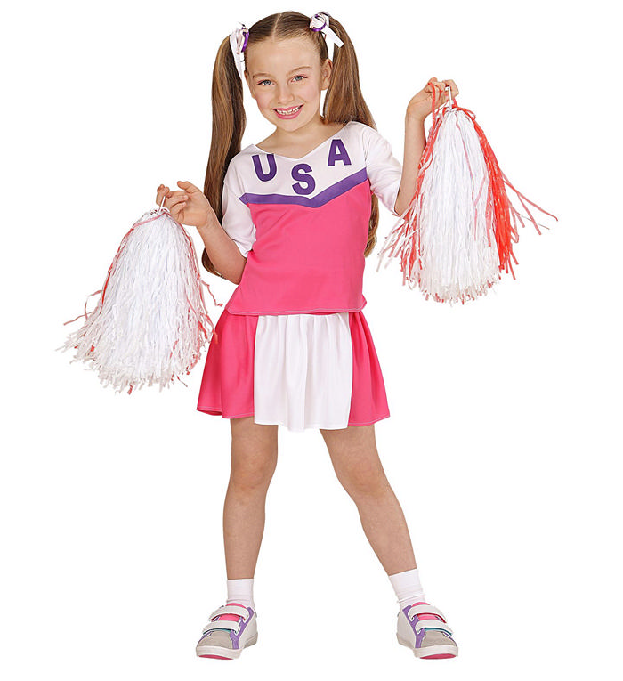USA Cheerleader Børnekostume