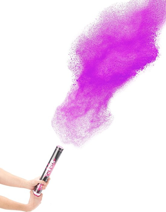 UV Farvepulver I Rør Neon Pink - 1 stk (40 cm) | UV / Neon Pulverkanon - Temashop