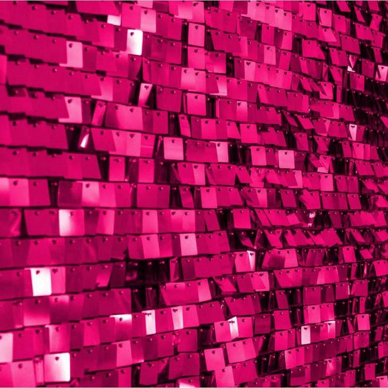 Vægpanel Metallisk Pink - 1 stk (30 x 30 cm) | Pink tema Vægbaggrunde - Temashop