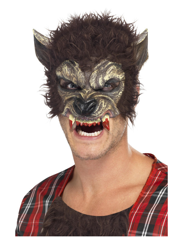 Varulv halv maske | Varulf Maske - Hovedtilbehør - Temashop