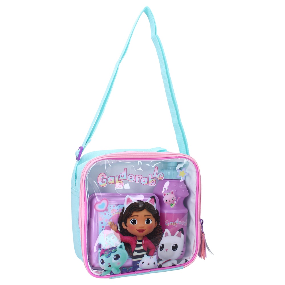 Gabbys Dukkehus Frokost Sæt | Madtaske (20 x 21 x 8 cm) | Gabbys Dollhouse Taske / Pung - Temashop