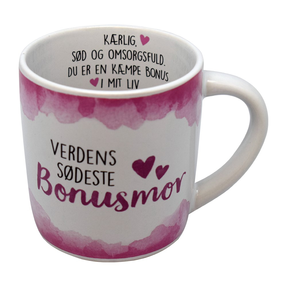 Verdens Sødeste Bonusmor Krus (30 cl) | Mors Dag Krus - Temashop