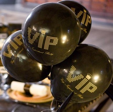 VIP balloner - 8 stk (Ø 23 cm) | Hollywood Ballonbuket - Temashop