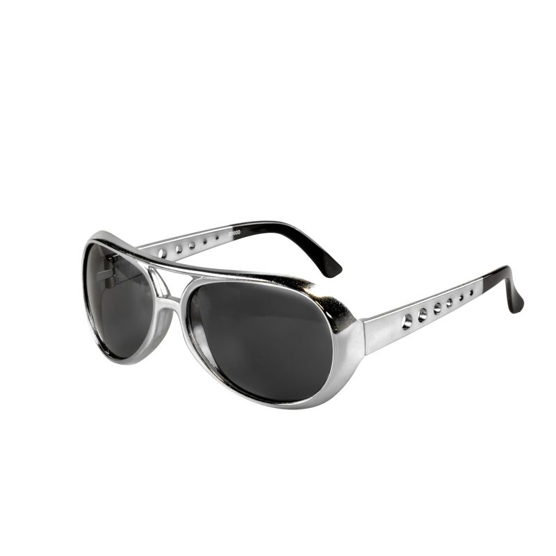 Rock'n'Roll Solbriller Sølv | Elvis Briller - Hovedtilbehør - Temashop