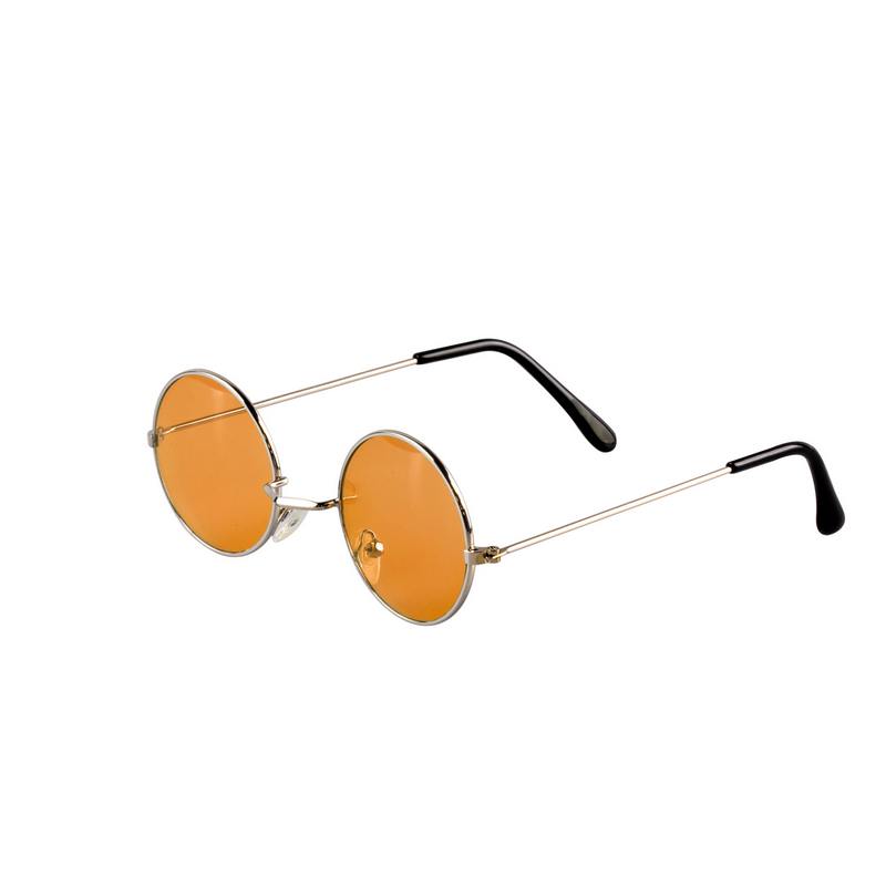 Runde Lennon Briller Gul | 60'erne Hippie Briller - Hovedtilbehør - Temashop