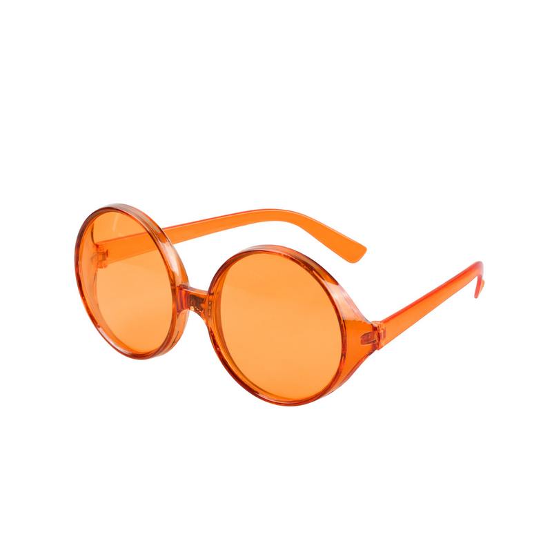 70'er Store Briller Orange | 80'erne Totally Briller - Hovedtilbehør - Temashop