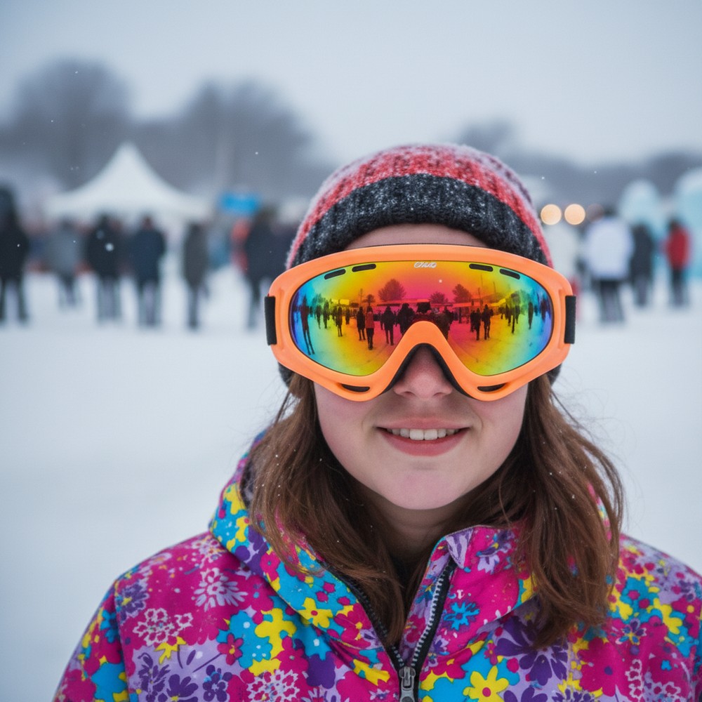Skibriller Iriserende Orange | Ski Briller - Hovedtilbehør - Temashop