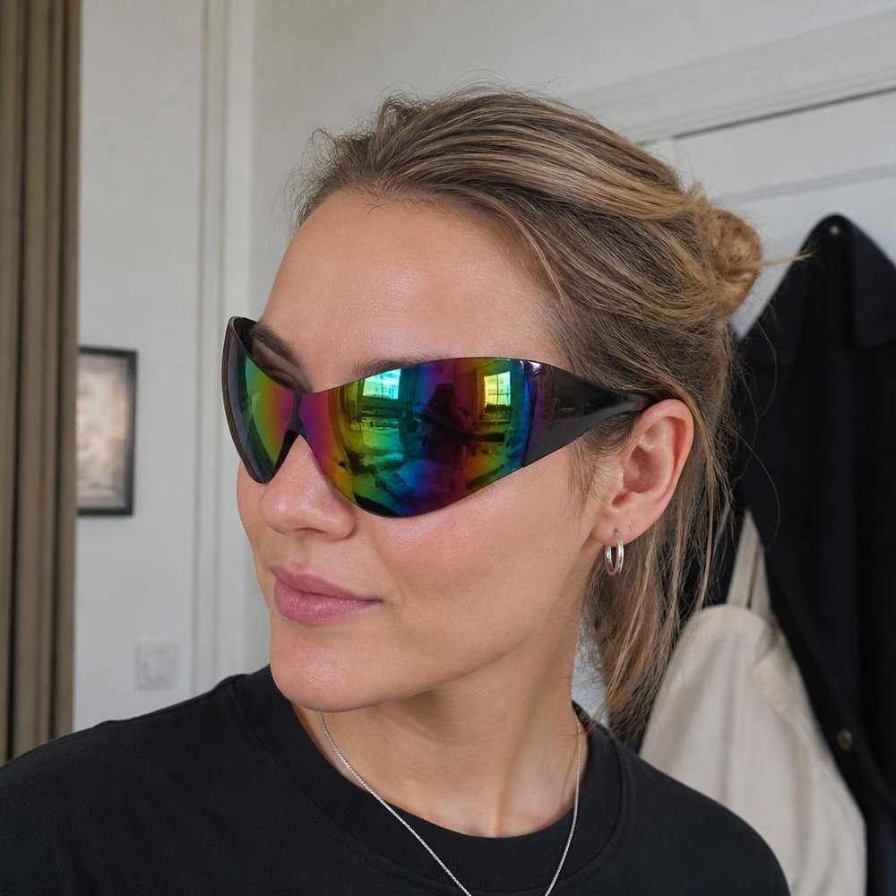 Space Mirror Solbriller Regnbue | Rummet Briller - Hovedtilbehør - Temashop