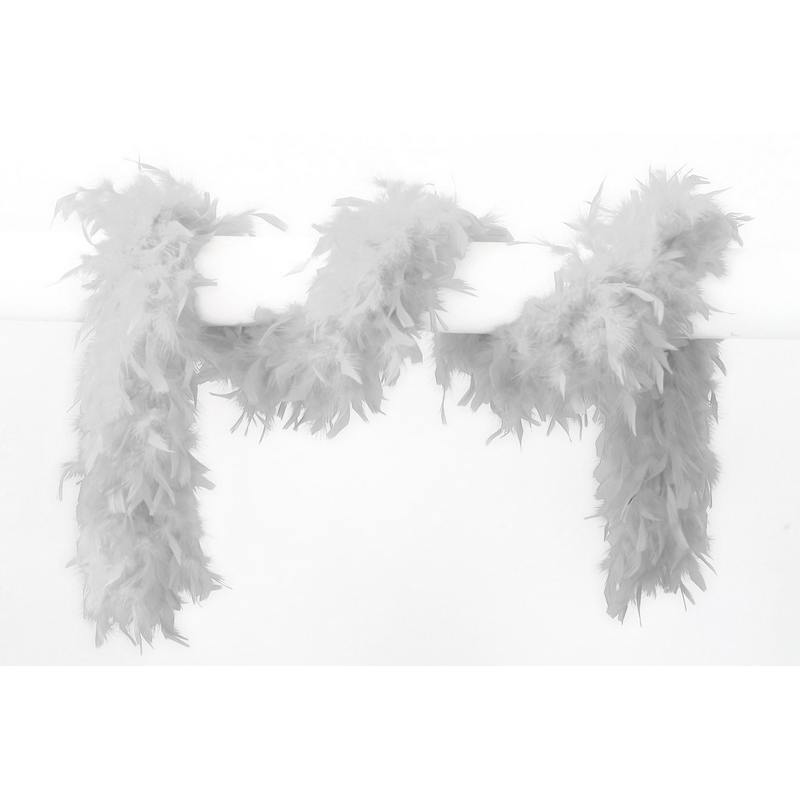 Fjerboa Hvid 65 g | 20'erne Gangster Boa / Sjal - Beklædning - Temashop