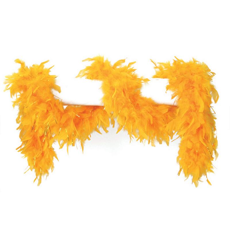 Fjerboa Lurex Guld 65 g | 20'erne Gangster Boa / Sjal - Beklædning - Temashop