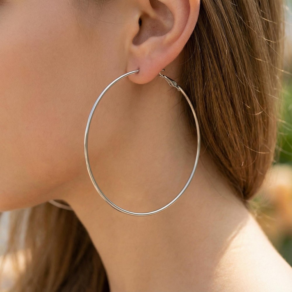 Hoops Øreringe Sølv | Øreringe - Smykker - Temashop