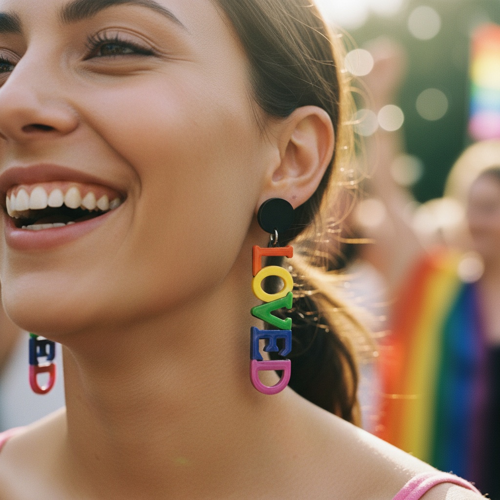 Loved Pride Øreringe | Pride Øreringe - Smykker - Temashop