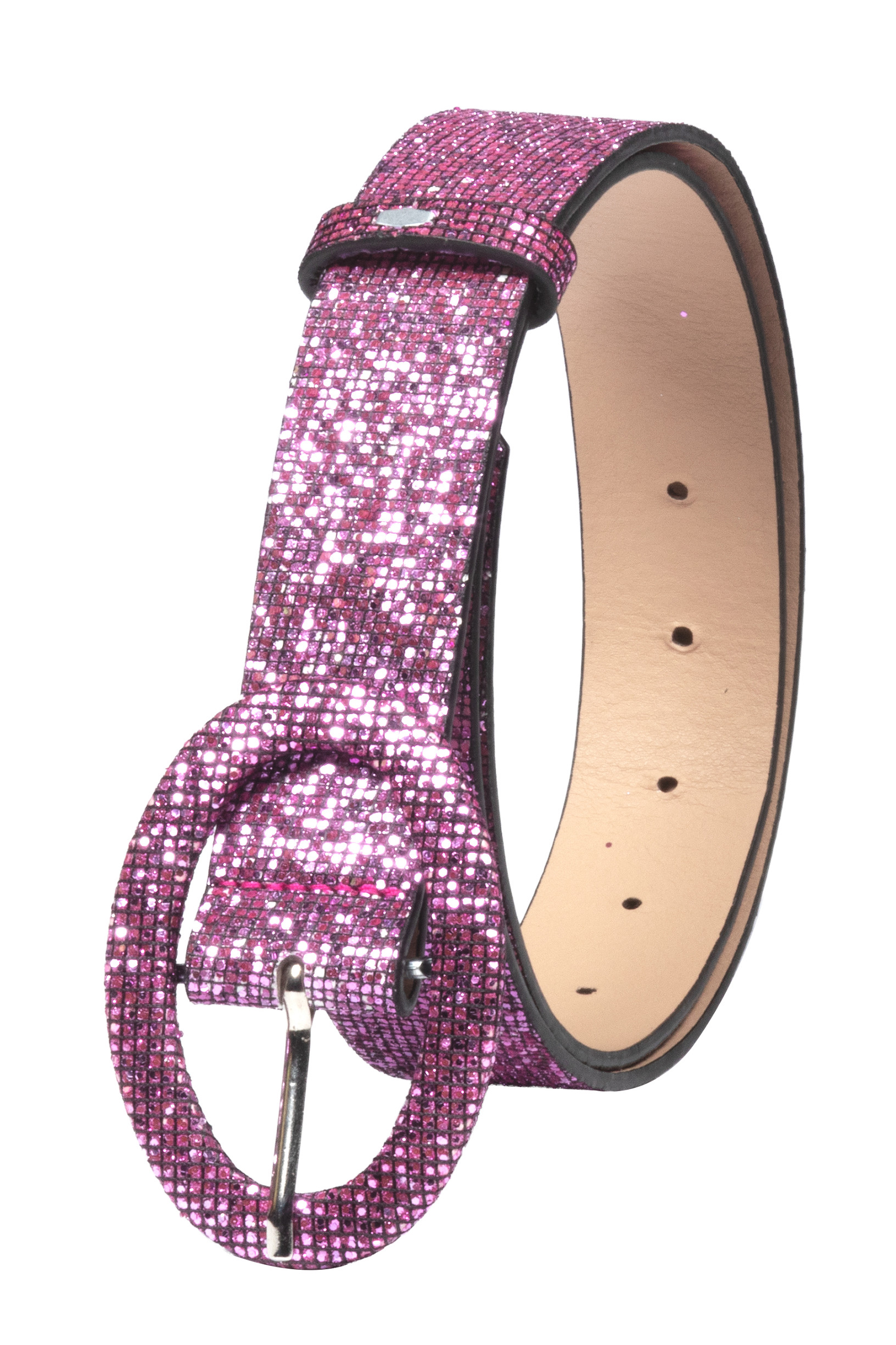 Glimmer Bælte Pink (87-122 cm) | Pink tema Bælte - Beklædning - Temashop