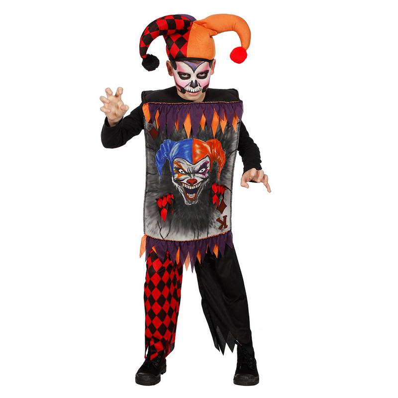 Halloween Joker Børnekostume - Halloween kostume til børn i størrelserne 128-176 | Joker udklædning til børn - Temashop