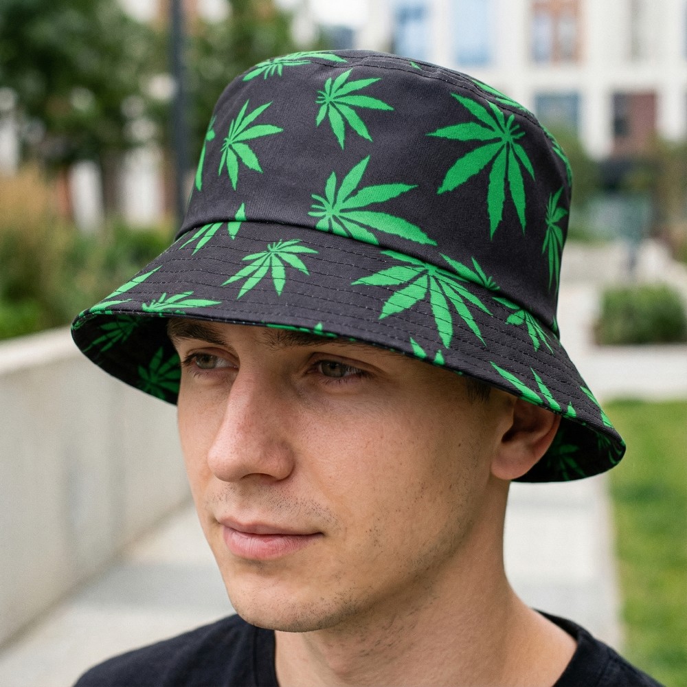 Weed Bøllehat | Weed Hat / Hue / Hjelm - Hovedtilbehør - Temashop