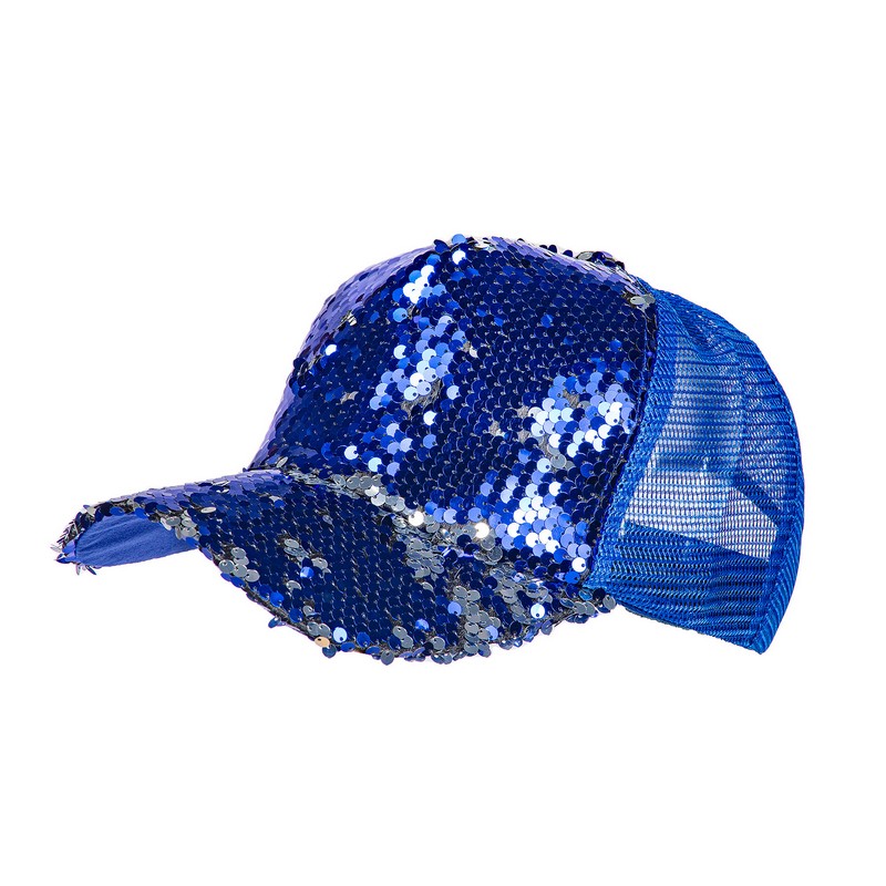 Paillet Kasket Blå | Baseball Hat / Hue / Hjelm - Hovedtilbehør - Temashop