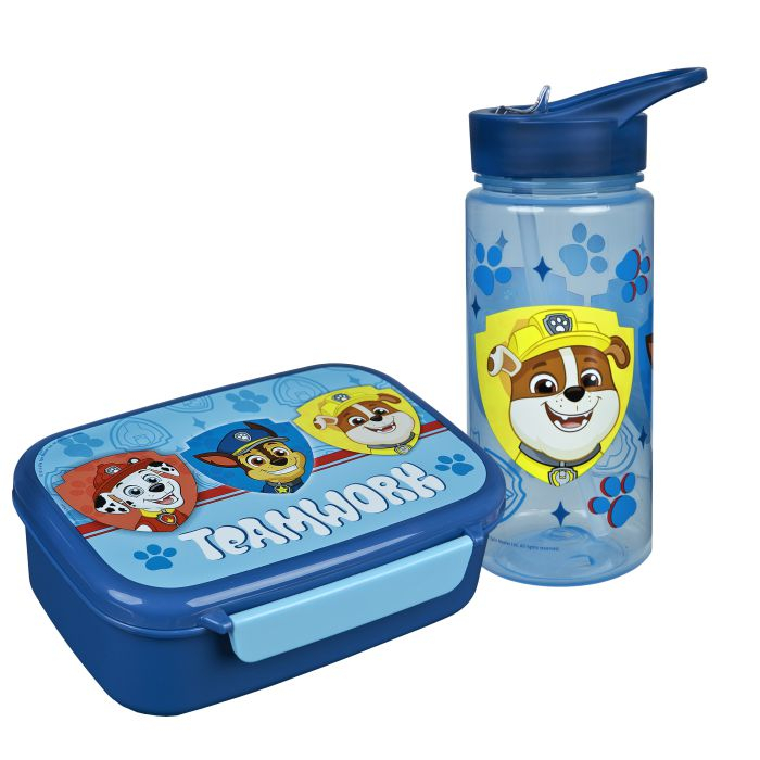 Paw Patrol Teamwork Drikkedunk & Madkasse (6 x 18 x 13.5 cm) | Paw Patrol Madkasser - Temashop