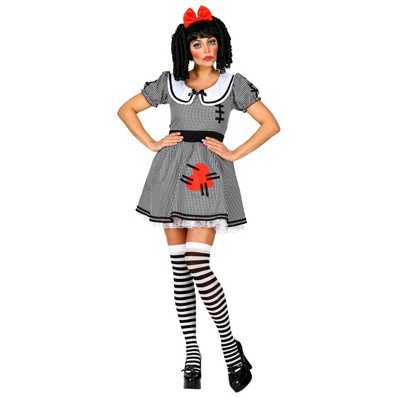 Killer Doll Kostume - Halloween kostume til voksne i størrelserne XS-L | Dukke kostume til kvinder - Temashop