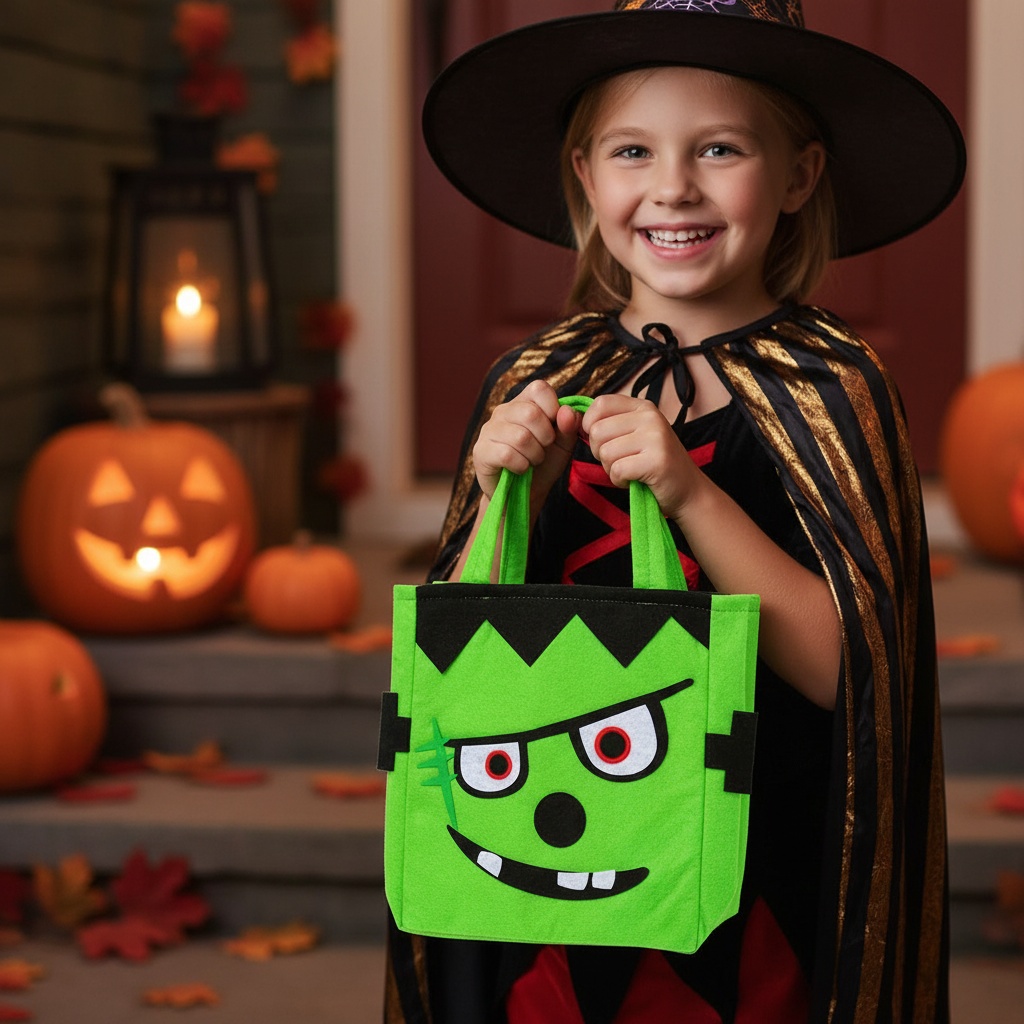 Frankenstein Trick Or Treat Taske | Frankenstein Taske / Pung - Kropstilbehør - Temashop
